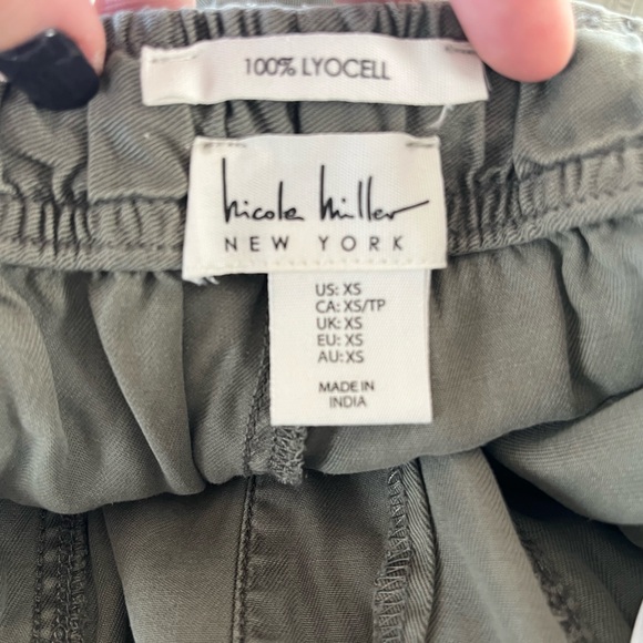 Nicole Miller - Green Cargo Joggers - Soft Lyocell - Size XS - New Without Tags - Picture 4 of 8